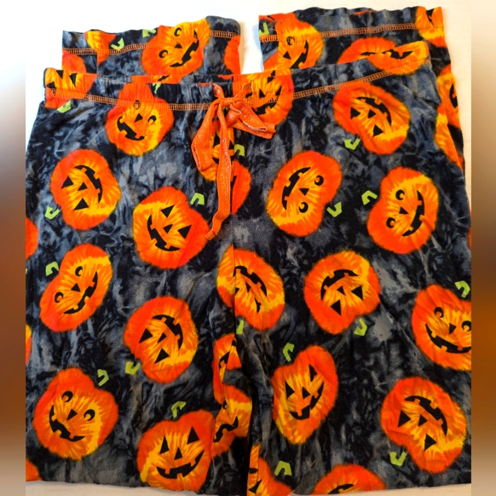 Girls Halloween Pumpkin Sleepwear Pants Size Medium 8-10 BNWOT